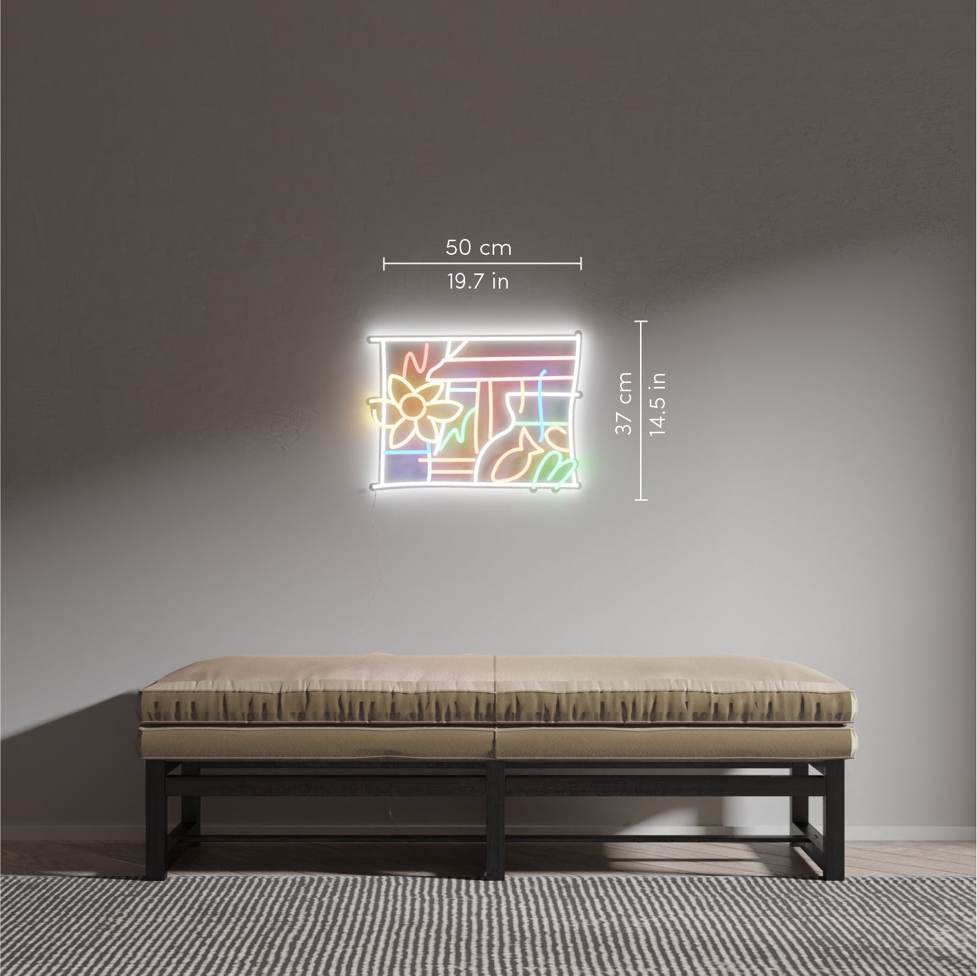 Composition by Tom Wesselmann, neon LED sign